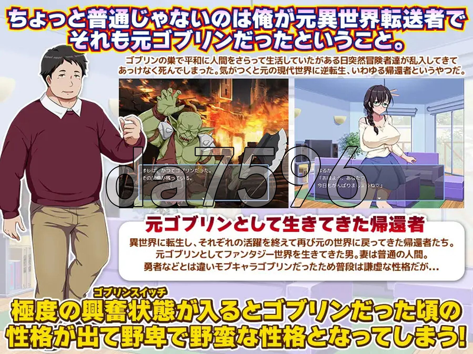 曾经是哥布林的我回归现代世界 帰還者ですが…何か? ゴブリンだった俺が現代世界に帰還する 双端 AI汉化版 预览图