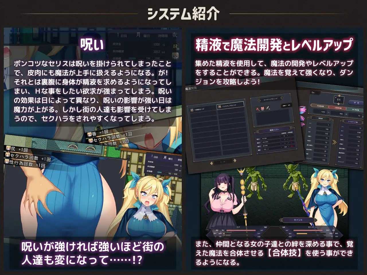 ポンコツ魔法使いセリスのHな冒険記 ～Hな呪いで精液を求める身体になった魔法使い～ Ver1.01 PC端 AI汉化版 预览图