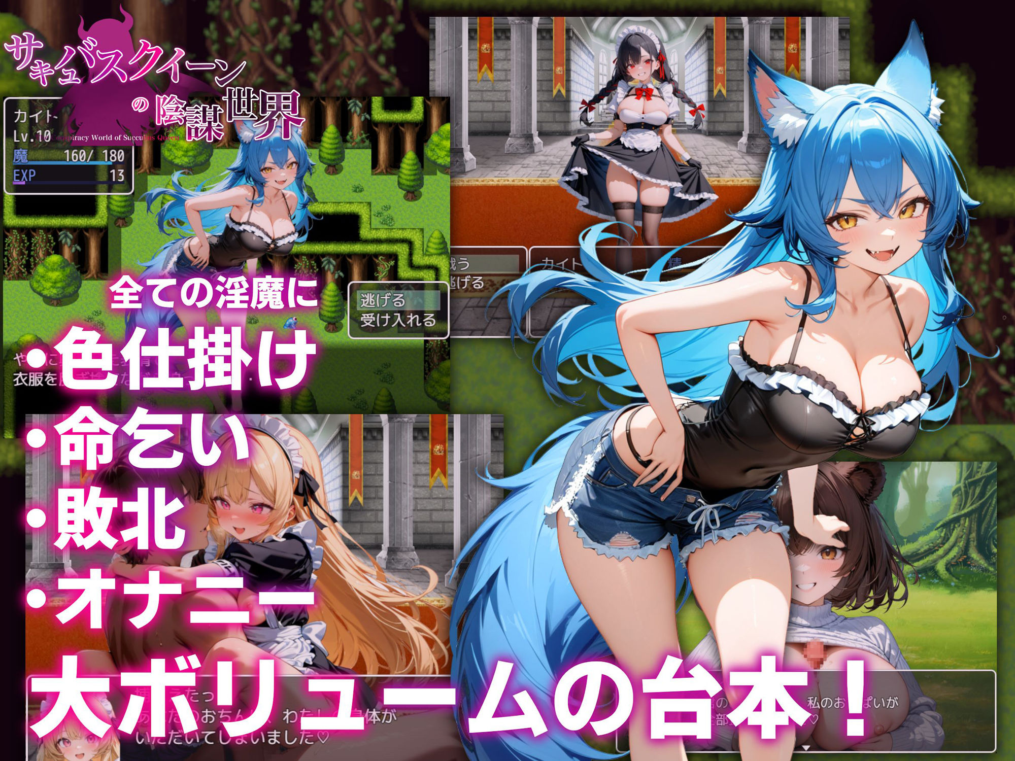 奇幻角色女王的阴谋世界 サキュバスクイーンの陰謀世界〜色仕掛けの誘惑と6つのオーブ〜 PC端 AI汉化版 预览图