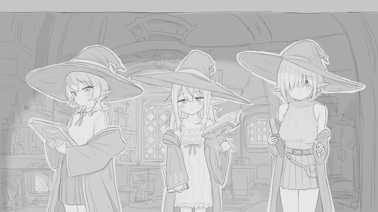 与隐居魔女的30天 隠居魔女との30日間 v1.0.2 生特别版本+自由模式 PC端 预览图