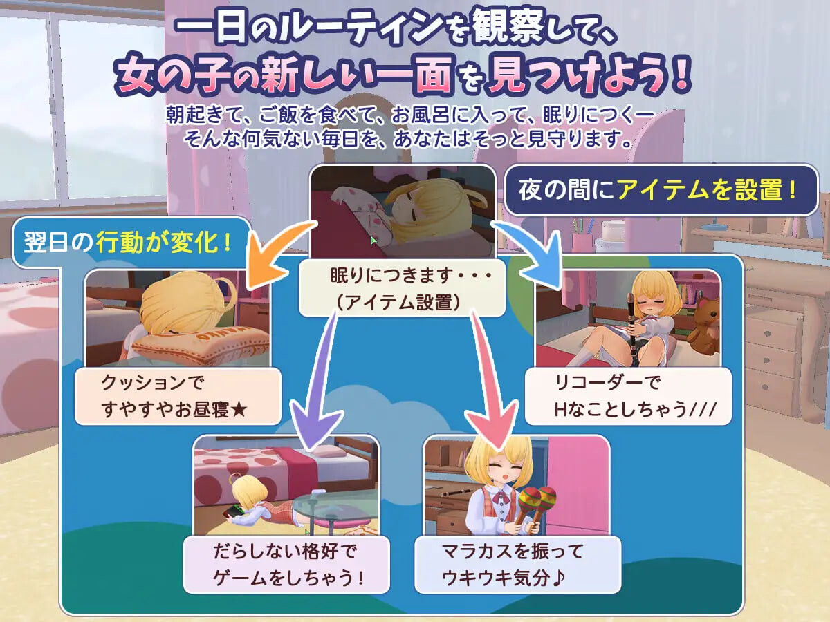 秘密的每一天 — 悄悄守护那个孩子的生活 — ▫️ ひみつのまいにち ― こっそり見守るあの子の生活 ― ▫️ v1.0 ▫️ PC端 日文原版 预览图
