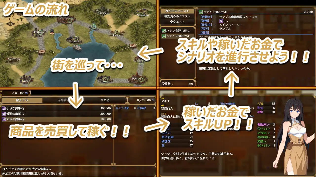 亚希奈・商队 アキナ・キャラバン PC端 AI汉化更新版 预览图
