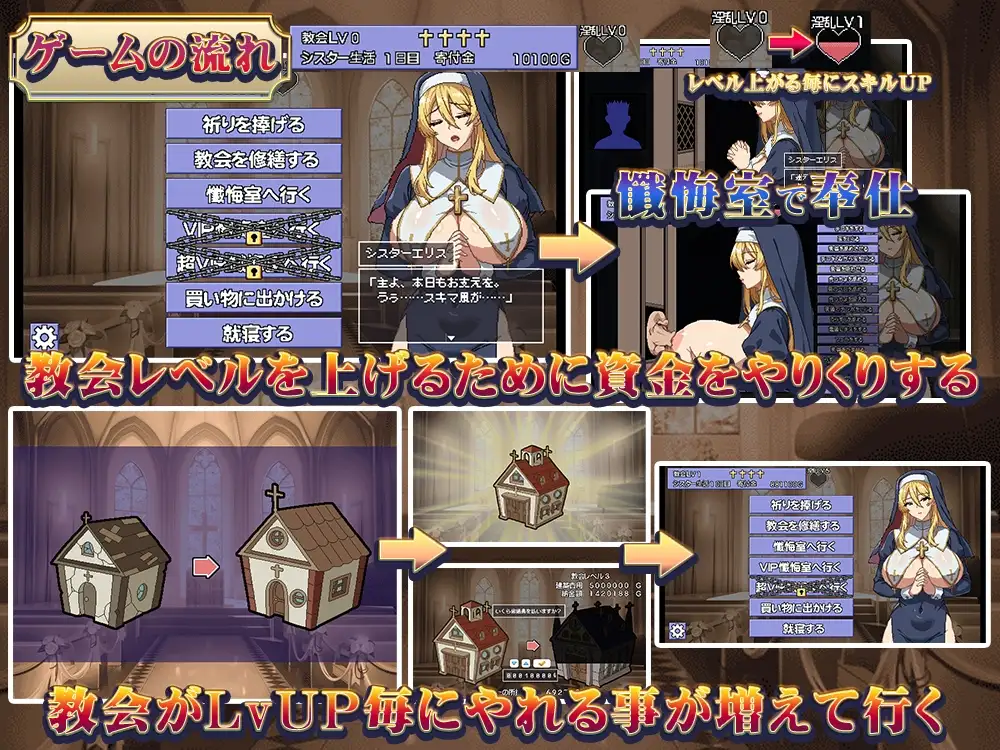 为家人艾莉丝而鸣的钟声 Ver3 Ver24.09.27 シスターエリスの為に鐘は鳴る F PC端 AI汉化版 预览图